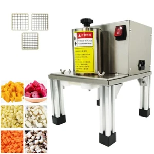 Máquina curadora eléctrica comercial de 110 V para verduras y frutas con 4 cuchillas de rejilla - Imagen 1 de 18