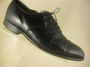 Zapatos Oxford de vestir Johnston Murphy Optima de cuero negro con puntera para hombre talla 10D/B - Imagen 1 de 10