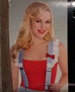 Adult Halloween Storybook Kansas Cutie Suspenders Dorothy Wizard Of Oz Farm Girl - Picture 1 of 3