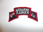 e1507 Korea War US Army tab Airborne Ranger 6th CO Company R21A2