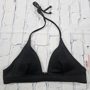 Victorias Secret WOMENS SIZE S Black Solid Mix & Match Halter Bikini Top - Picture 1 of 13