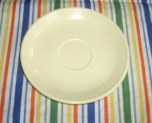 Vintage Fiesta IVORY 6" SAUCER ~ MARKED ~ - Picture 1 of 10