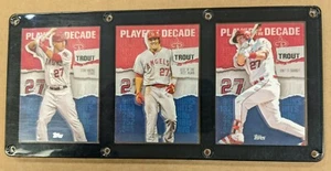 MIKE TROUT 3 CARD PLAQUE LOS ANGELES ANGELS - Picture 1 of 1