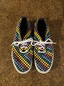 Vans Checker Board Casual Lace Up Low Top Athletic Sneakers Shoes Women’s 6 - Picture 1 of 4