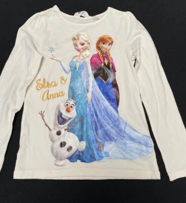 Elsa & Anna H&M Long Sleeve Top Age 6-8 Years - Image 1 of 4