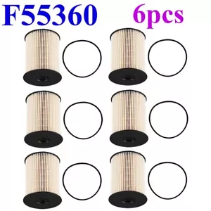 6X BRAND NEW 1pc FUEL FILTERS F55360 FOR DODGE RAM 5.9L TURBO DIESEL - Picture 1 of 12
