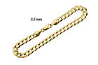 14k Solid Yellow Gold Cuban Link Bracelet 5.5mm Men's Women Size 8 inch