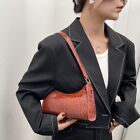 PU Leather Shoulder Bag Solid Color Tote Bag French Female Handbag  Women
