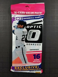 2021 Donruss Optic MLB Baseball Cards Cello Pack - New - 16 Card Value Pack - Picture 1 of 2