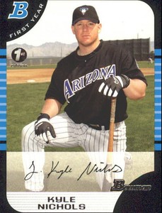 2005 Bowman 1st Edition Arizona Diamondbacks Baseball Card #267 Kyle Nichols FY