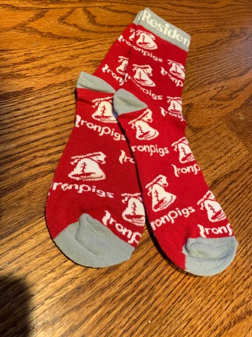 Lehigh Valley IronPigs (Phillies) Adult Liberty Bell Socks - New Cover