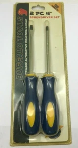SCREWDRIVER, 2 piece set, 4" long, flat & phillips - Free Shipping - Picture 1 of 3