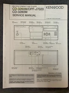 Kenwood CD-3260M/DPF-J7020, CD-3280M Service Manual [Original] - Bild 1 von 3