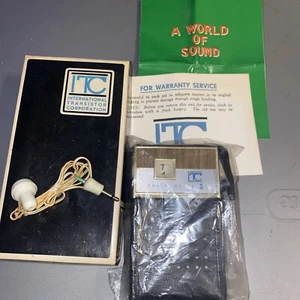 ITC POCKET TRANSISTOR AM RADIO SOLID STATE 8 MODEL P2108 - Picture 1 of 7