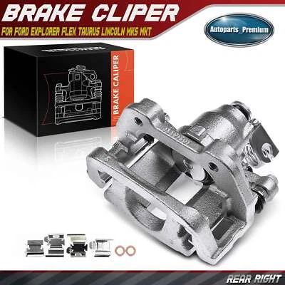 Pinza de freno trasera derecha con soporte para Ford Explorer Taurus Flex Lincoln MKS MKT Foto 1 de 4