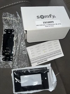 Somfy 1810899 Decoflex 1 canal noir interrupteur de commande neuf - Photo 1 sur 4