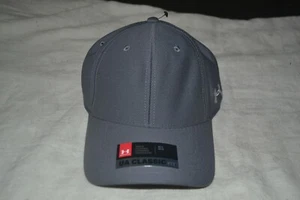 NEW Under Armour Mens Blank Blitzing Hat Fitted Cap Size M/L GRAY - Picture 1 of 2
