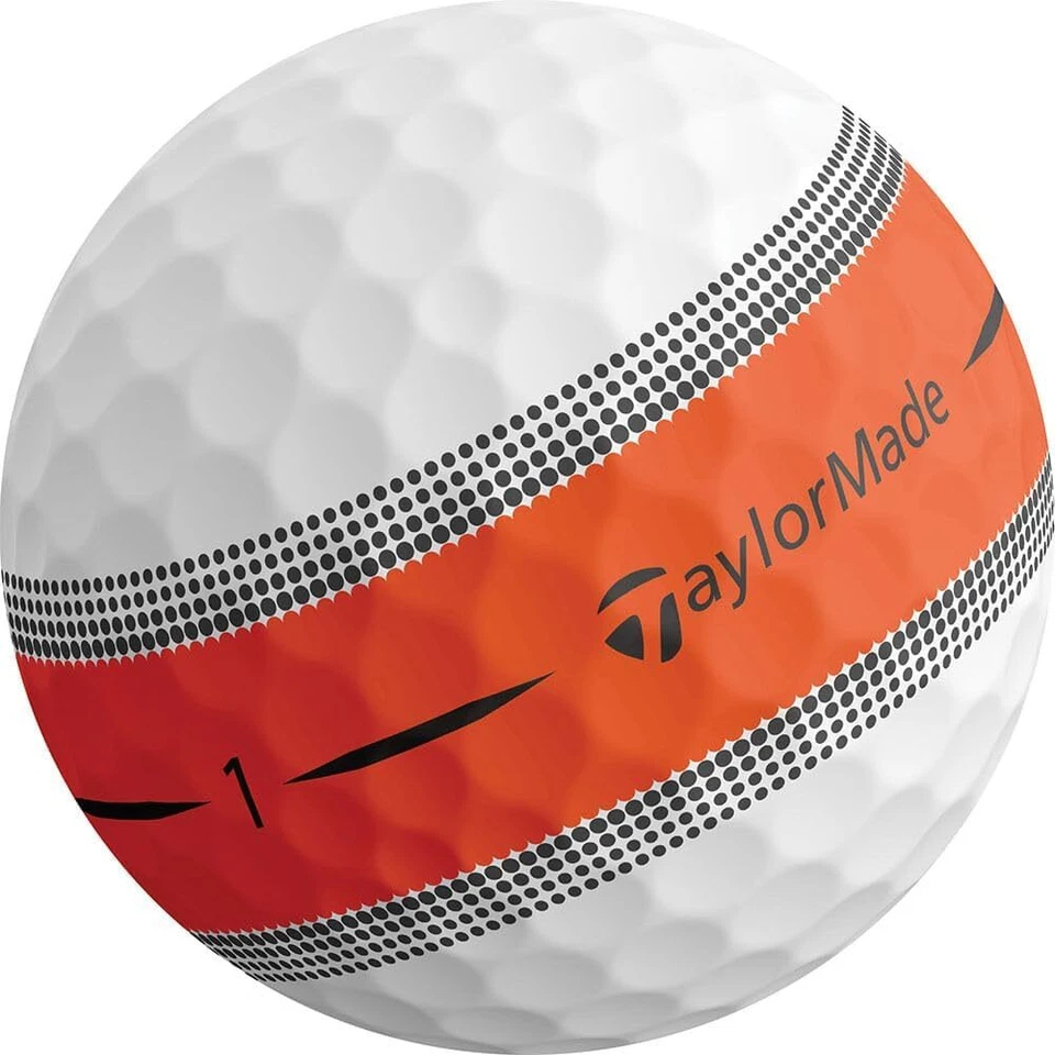 48 TaylorMade Tour Response Orange Stripe Used Golf Balls in Mint, AAAAA - Image 1 of 1