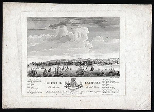 LIVERPOOL - Ansicht Kupferstich nach Milton 1788 Original! - Picture 1 of 1