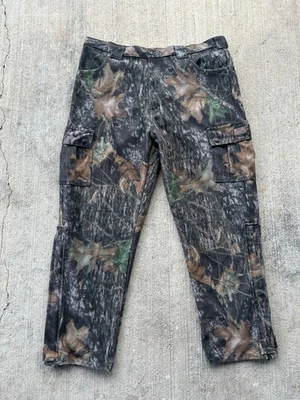 Scent Lok Hunting Pants Mens XL Mossy Oak Cargo Pockets Outdoor Zip Legs Heavy - Image 1 of 4
