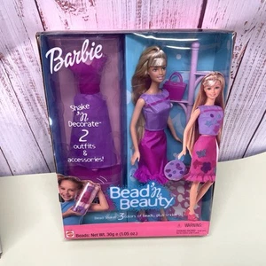 Mattel Bead'n Beauty Barbie 52745 trajes decorativos muñeca 2001 - Imagen 1 de 6