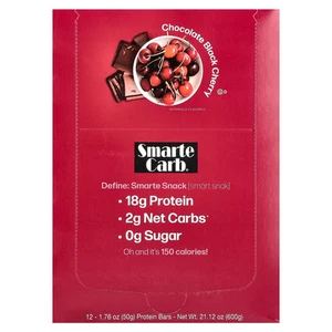 Smarte Carb® Protein Bar, Chocolate Black Cherry, 12 Bars, 1.76 oz (50 g) Each - Picture 1 of 4