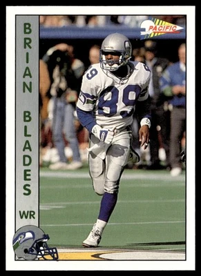 1992 Pacific Brian Blades Seattle Seahawks #287 - Image 1 of 2