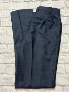 Canali Men’s Pants 30x34 100% Wool Navy Blue 73012 *Read Description* - Picture 1 of 11