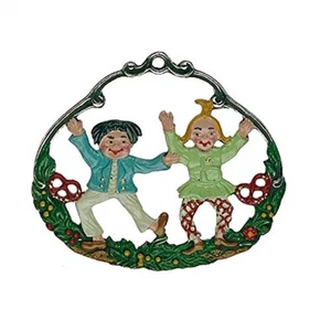Max and Moritz German Pewter Christmas Tree Ornament Wilhelm Busch Decoration - Picture 1 of 3
