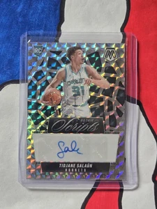 Tidjane Salaun RC- Scripts Autograph- 2024-25 Panini Mosaic- Hornets Rookie - Picture 1 of 2