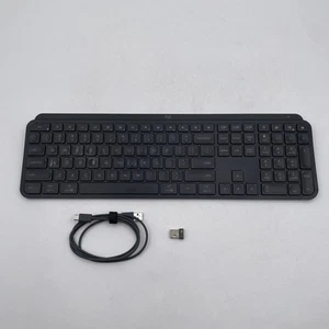 Logitech MX Keys S Wireless Keyboard - Black - Picture 1 of 7