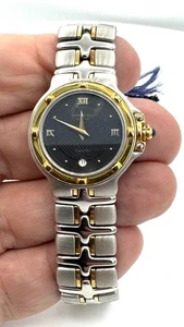 Montre Raymond Weil -  Persifal Dame or et  Acier fond noir - Jamais porté - Picture 1 of 3