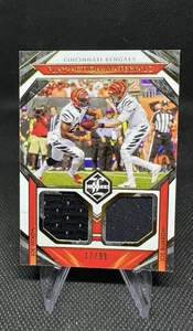 2021 Panini Limited Play-Action Materials /99 Joe Burrow/Joe Mixon #PA-JJ (MEM) - Picture 1 of 2