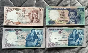 Portugal 4 Banknotes All UNC - Picture 1 of 1