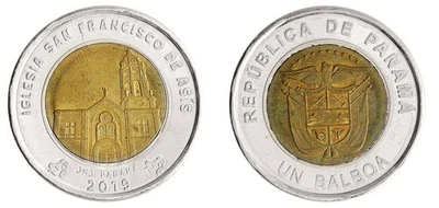 Panama 1 Balboa, 2019, KM #163, XF-Extremely Fine Commemorative - Image 1 of 3