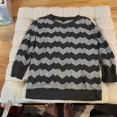 ANN TAYLOR SUÉTER MUJER NEGRO/GRIS VISCOSA/NYLON JERSEY TALLA MEDIANA Foto 1 de 4