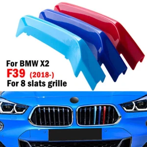M-Power 8 BARS Kidney Grille 3 Color Cover Insert Clips Fit BMW X2 F39 2018-2020 - Bild 1 von 6