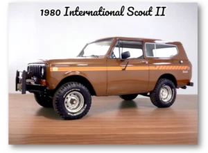 International Harvester Scout II 1980 retro refrigerador armario caja de herramientas imán - Imagen 1 de 3