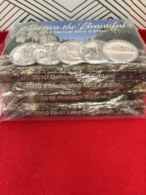2010 Quarters America the Beautiful RARE Proof Sets In Boxes Unopened FREE Ship - Image 1 of 4