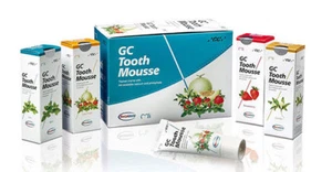 2x, 3x or 4x GC Tooth Mousse 40g Tubes - Mint, Strawberry & Vanilla Flavours - Picture 1 of 3