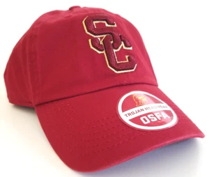 USC Trojans Hat MVP Cardinal Adjustable NCAA Football Strapback Baseball Cap Red - Picture 1 of 7