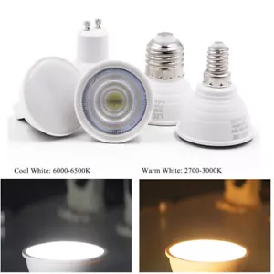 LED bulb MR16 GU10 E27 E14 6W 24 120 degrees COB spotlight 220V white light - Picture 1 of 7