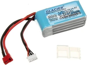 Glacier 30C 1300mAh 4S 14.8V LiPo Battery with T Plug - Picture 1 of 6