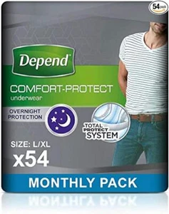 Depend Comfort Protect Incontinence Pants for Men - Picture 1 of 3