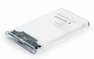 Obudowa dysku twardego/ssd Gembird do 2,5'' SATA - USB 3,0, 9,5 mm, przezroczyste tworzywo sztuczne - Zdjęcie 1 z 3