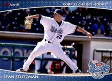 2018 Corpus Christi Hooks Grandstand #29 Sean Stutzman Rolling Meadows Illinois 