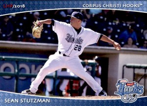 2018 Corpus Christi Hooks Grandstand #29 Sean Stutzman Rolling Meadows Illinois 