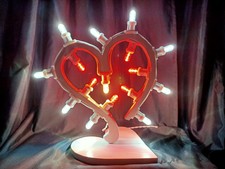 Lampada LED Cuore Artigianale  Arredare con le Luminarie Salentine 