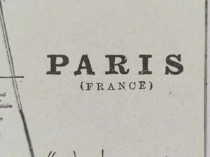 Vintage 1900 PARIS FRANCE Map 22"x14" ~ Old Antique Original PLACE DU TRONE - Picture 1 of 21