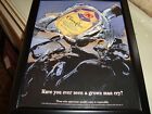 Framed Crown Royal Advertisement Grown man cry bar picture ad Waterloo bottle